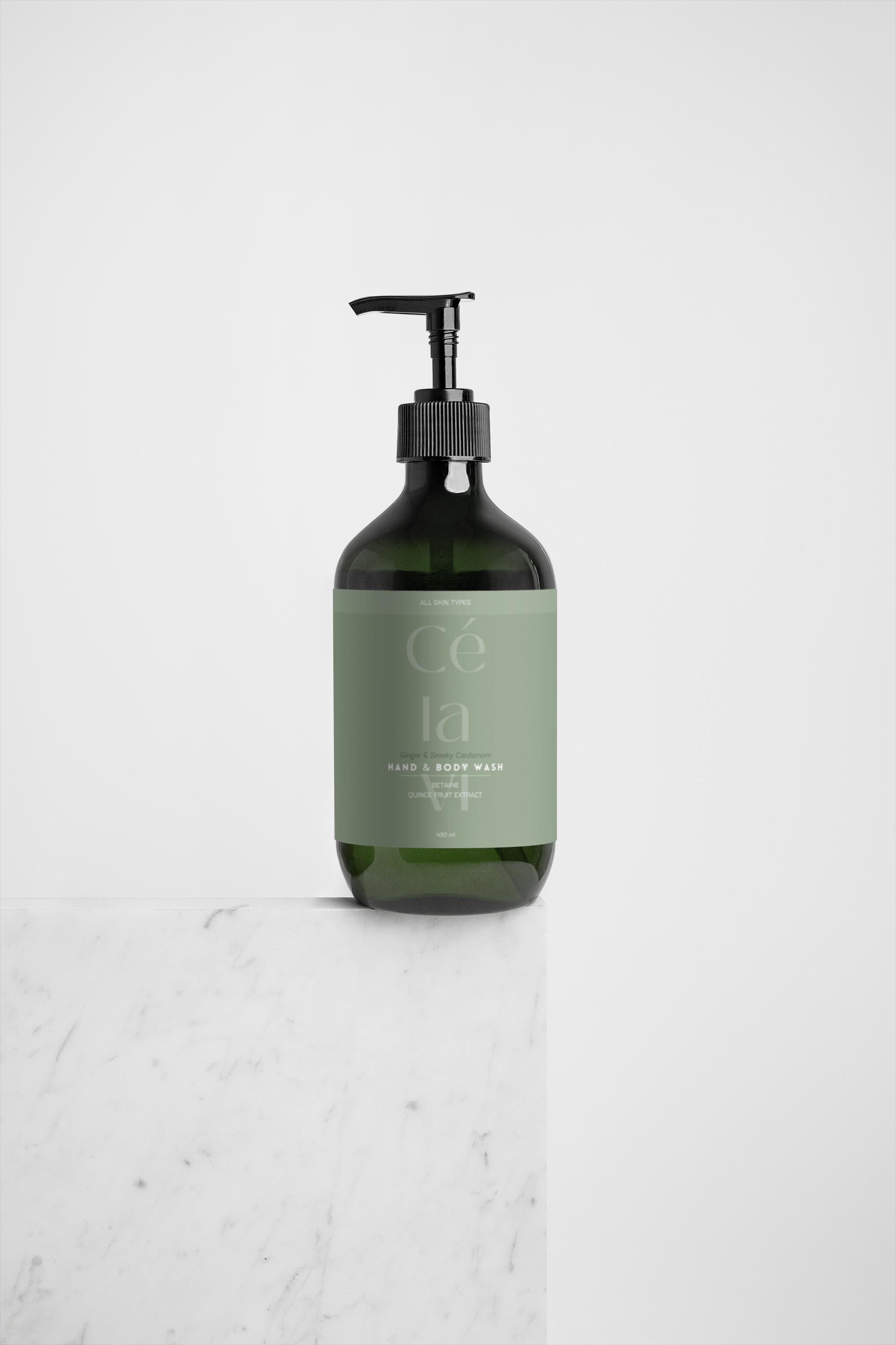 Hand & Body Wash, Ginger & Smoky Cardamom 490 ml