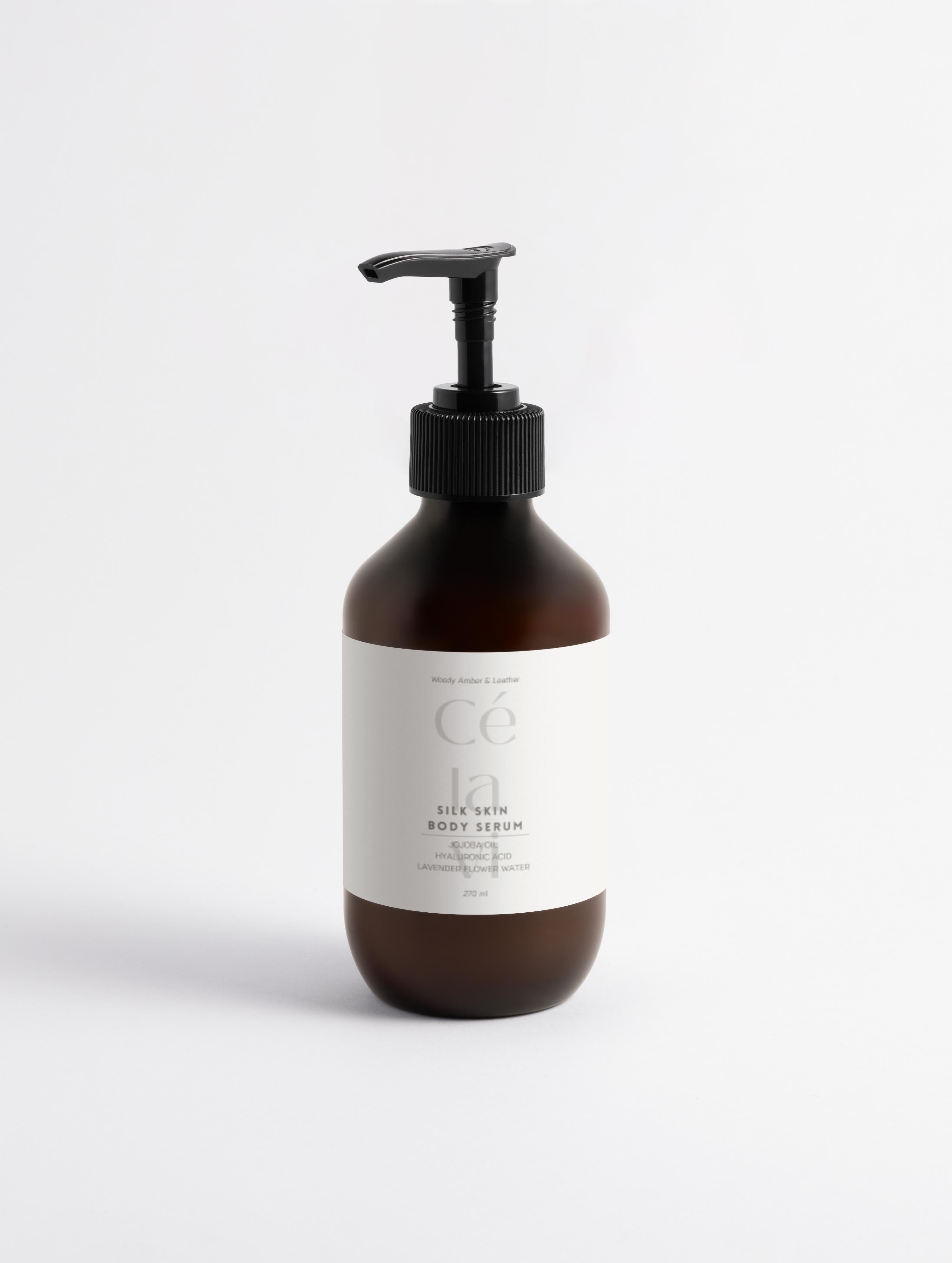 Silk Skin Body Serum, Woody Amber & Leather 270 ml